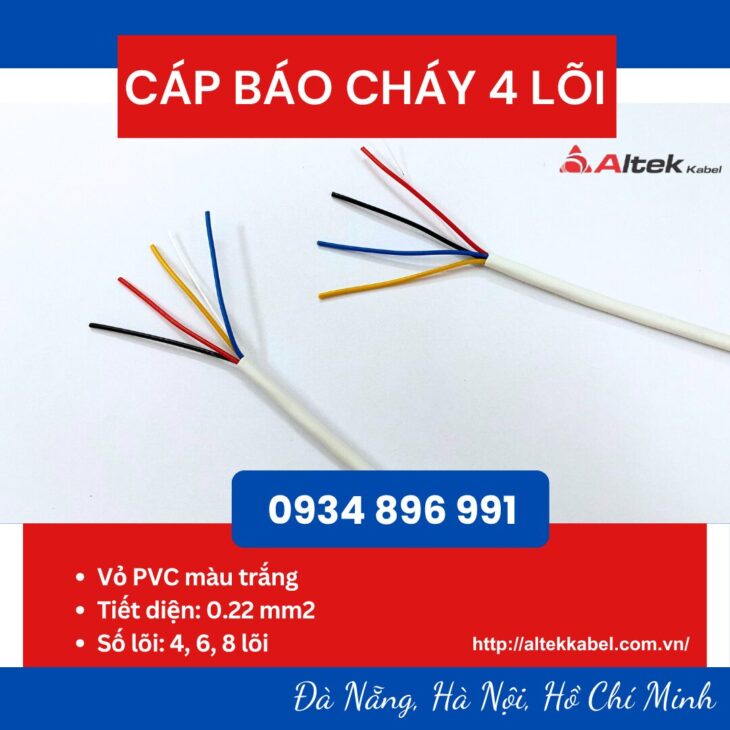Kho cáp điều khiển báo cháy 4 lõi tại Bắc Ninh, Hưng Yên – Giá cạnh tranh nhất