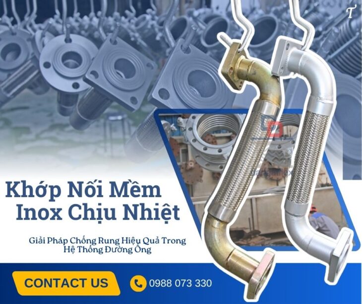Khớp nối mềm nối ren, khớp nối mềm rắc co ren, khớp nối kim loại nối ren, khớp nối mềm bọc PJ
