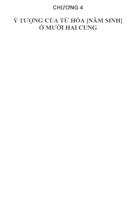 Ý Tượng Của Tứ Hóa Ở Mười Hai Cung