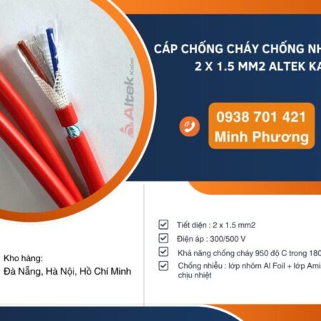 Cáp chống cháy chống nhiễu Altek Kabel 2 lõi 1.5mm2 Hồ Chí Minh, Quảng Ngãi Cáp chống cháy chống nhiễu Altek Kabel 2 lõi 1.5mm2 Hồ Chí Minh, Quảng Ngãi