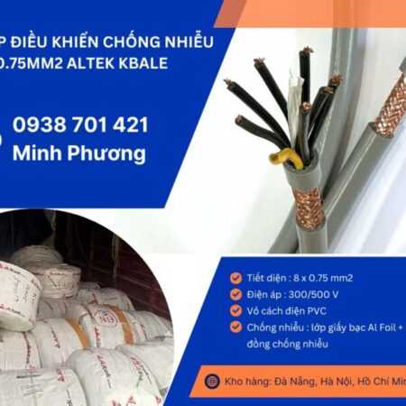 Cáp điều khiển chống nhiễu 8×0.75mm² – Giải pháp truyền tín hiệu ổn định