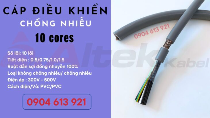 Cáp điện 10 ruột 10×0.5/10×0.75/10×1.0/10×1.25 Altek Kabel – phân phối tại Hà Nội Cáp điện 10 ruột 10×0.5/10×0.75/10×1.0/10×1.25 Altek Kabel – phân phối tại Hà Nội