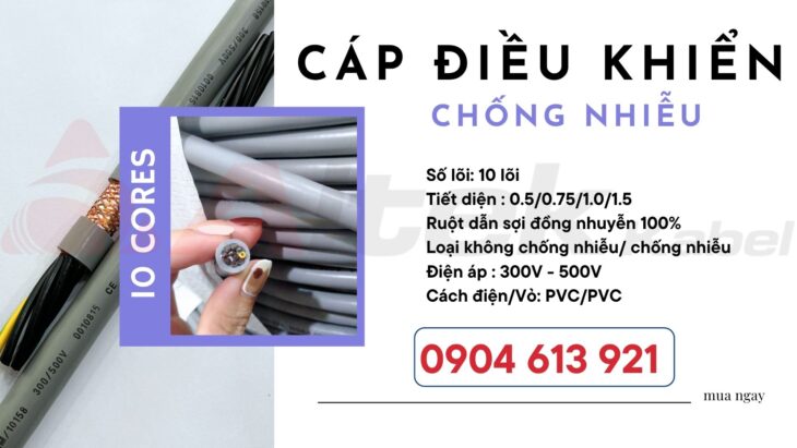 Cáp điện 10 ruột 10×0.5/10×0.75/10×1.0/10×1.25 Altek Kabel – phân phối tại Hà Nội