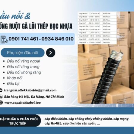 Ống ruột gà lõi thép bọc nhựa kèm PG tại Hà Nội, Đà Nẵng, HCM Ống ruột gà lõi thép bọc nhựa kèm PG tại Hà Nội, Đà Nẵng, HCM
