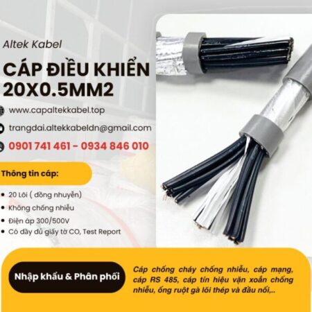 Cáp tín hiệu báo cháy, cáp điều khiển Altek Kabel 20×0.5 tại Hà Nội, Đà Nẵng, HCM Cáp tín hiệu báo cháy, cáp điều khiển Altek Kabel 20×0.5 tại Hà Nội, Đà Nẵng, HCM