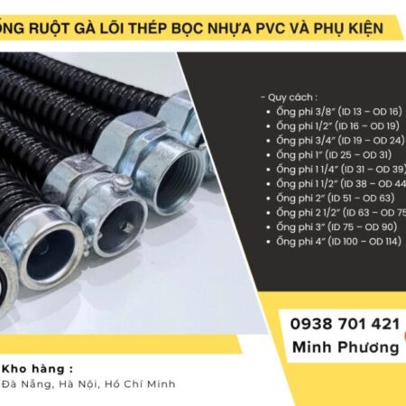Ống Ruột Gà Lõi Thép Bọc Nhựa PVC Và phụ kiện ống kẽm giá tốt sẵn kho Đà Nẵng Ống Ruột Gà Lõi Thép Bọc Nhựa PVC Và phụ kiện ống kẽm giá tốt sẵn kho Đà Nẵng