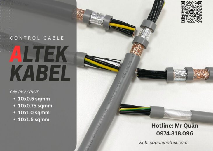 Cáp điều khiển 10 lõi Altek Kabel