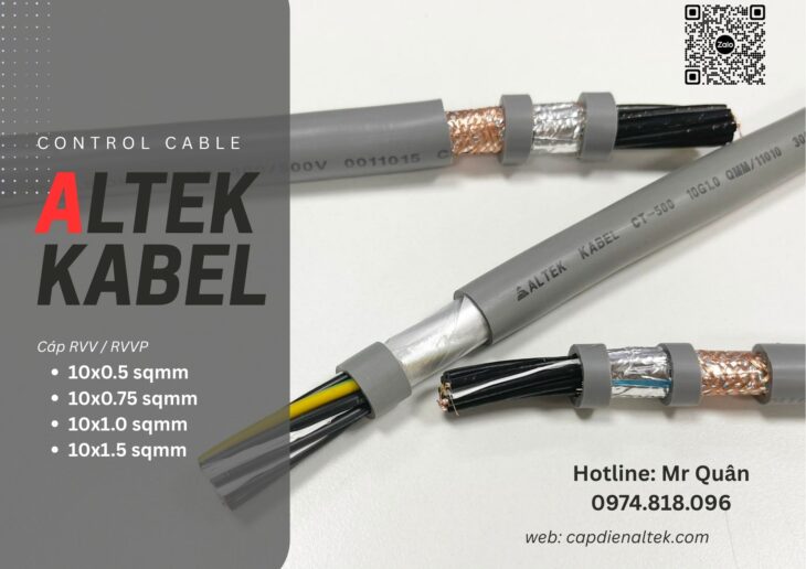 Cáp điều khiển 10 lõi Altek Kabel