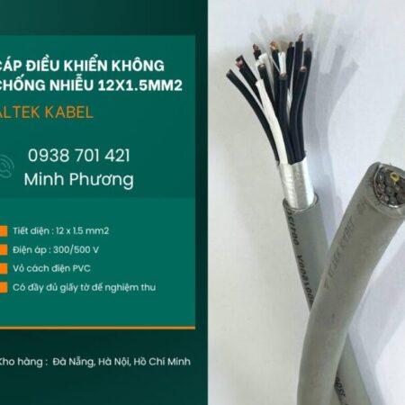 Cáp điều khiển không chống nhiễu 12×1.5mm2 chính hãng Huế, Thanh Hóa, Nghệ An Cáp điều khiển không chống nhiễu 12×1.5mm2 chính hãng Huế, Thanh Hóa, Nghệ An