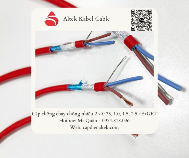 Cáp báo cháy chống cháy 2×1.5 – Tổng kho Altek