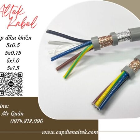 Cáp điều khiển Altek Kabel SH-500 5G1.5 – chống nhiễu Cáp điều khiển Altek Kabel SH-500 5G1.5 – chống nhiễu