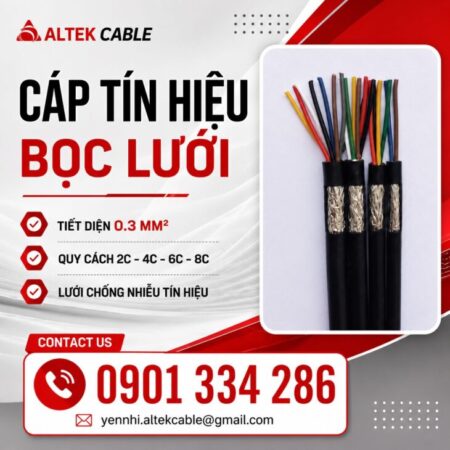 Báo Giá Cáp Tín Hiệu Chống Nhiễu 0.3mm² ALTEK KABEL Tại TP.HCM | Đồng Nguyên Chất 100% Báo Giá Cáp Tín Hiệu Chống Nhiễu 0.3mm² ALTEK KABEL Tại TP.HCM | Đồng Nguyên Chất 100%