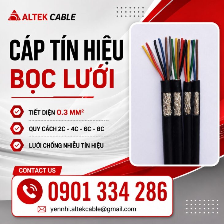 Báo Giá Cáp Tín Hiệu Chống Nhiễu 0.3mm² ALTEK KABEL Tại TP.HCM | Đồng Nguyên Chất 100%