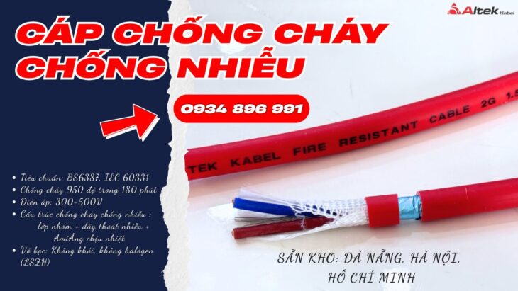Dây Cáp Báo Cháy Chống Nhiễu 2 Lõi Có Sẵn Quảng Bình, Quảng Nam, Quảng Ngãi