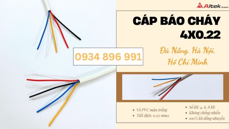 Cáp Báo Cháy 4 Lõi 0.22mm² Tại Hà Nội, Bắc Ninh – Sẵn Kho, Giao Nhanh Cáp Báo Cháy 4 Lõi 0.22mm² Tại Hà Nội, Bắc Ninh – Sẵn Kho, Giao Nhanh