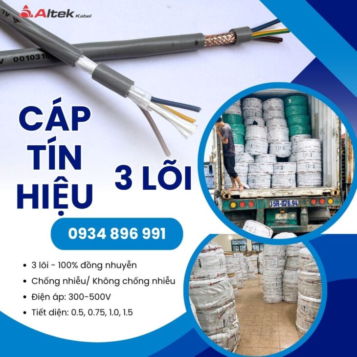 Mua Cáp Điều Khiển 3×0.75 Giao Ngay Hà Nội, Sơn La, Phú Thọ