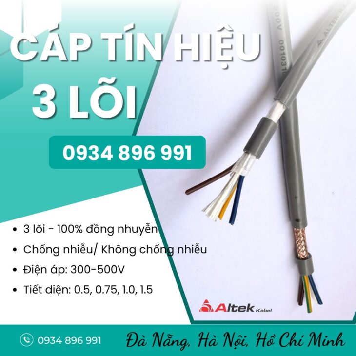 Mua Cáp Điều Khiển 3×0.75 Giao Ngay Hà Nội, Sơn La, Phú Thọ