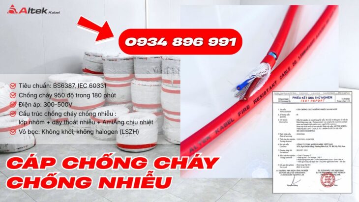 Dây Cáp Báo Cháy Chống Nhiễu 2 Lõi Có Sẵn Quảng Bình, Quảng Nam, Quảng Ngãi