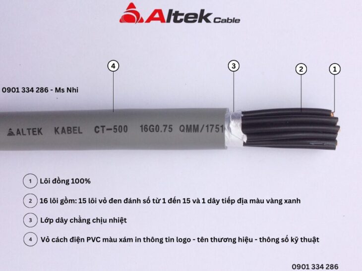 Cáp Điều Khiển Không Lưới ALTEK KABEL Chính Hãng Giá Tốt