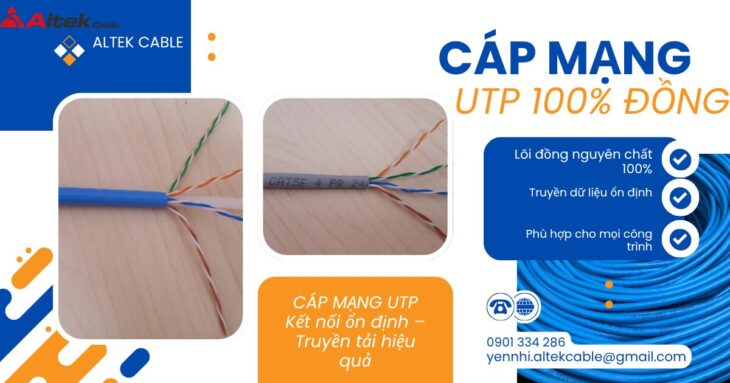 Cáp Mạng UTP 100% Đồng ALTEK KABEL CAT5E & CAT6 | Chính Hãng, CO/CQ Đầy Đủ Cáp Mạng UTP 100% Đồng ALTEK KABEL CAT5E & CAT6 | Chính Hãng, CO/CQ Đầy Đủ