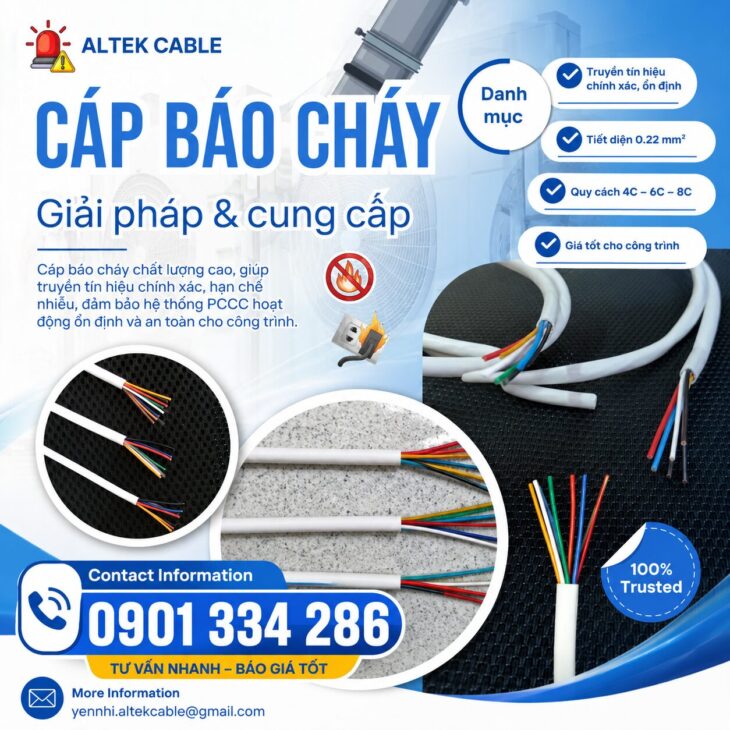 Bảng Giá Dây Cáp Báo Cháy ALTEK KABEL | Chất Lượng Cao Cho Công Trình PCCC