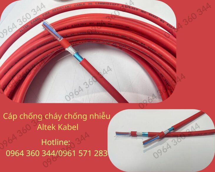 Dây tín hiệu chống cháy chống nhiễu LSZH 2×1.0mm tại Hà Nội