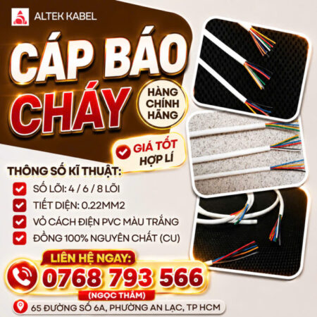 CẦN BÁN Cáp Báo Cháy ALTEK KABEL 4/6/8 Lõi CẦN BÁN Cáp Báo Cháy ALTEK KABEL 4/6/8 Lõi