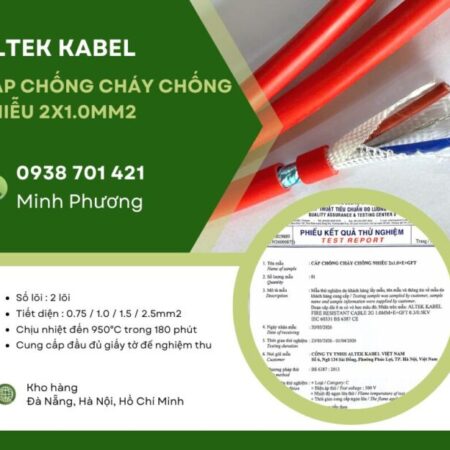 Báo giá cáp chống cháy chống nhiễu 2×1.0mm2 mới nhất Đà Nẵng, Quy Nhơn, Tuy Hòa Báo giá cáp chống cháy chống nhiễu 2×1.0mm2 mới nhất Đà Nẵng, Quy Nhơn, Tuy Hòa