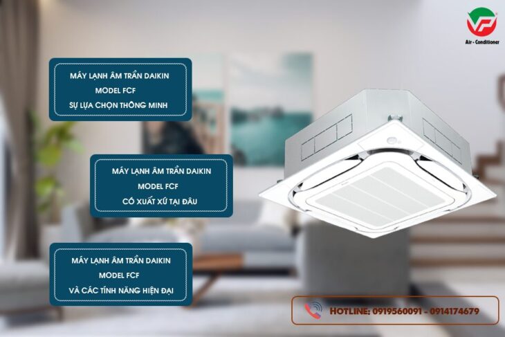 Phân phối giá đại lý cạnh tranh cho Máy lạnh âm trần DAIKIN FCF125CVM công suất 5HP giá rẻ