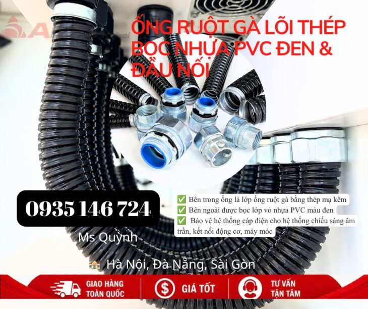 Ống luồn dây điện, ống ruột gà lõi thép phi 20,25,32,40