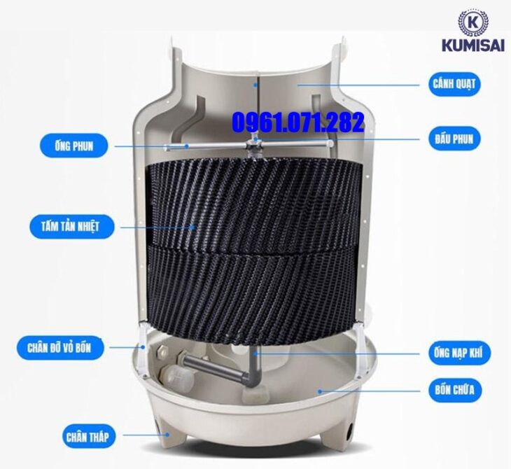 Tháp giải nhiệt công nghiệp Kumisai KMS 20RT