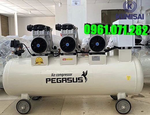 Máy Nén Khí Không Dầu Giảm Âm Pegasus TM-OF1100x3-180L – Khí Sạch, Chạy Êm, Hiệu Suất Cao!