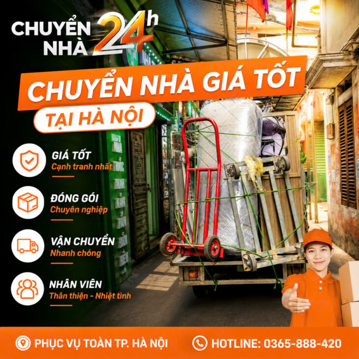 DỊCH VỤ CHUYỂN NHÀ TRỌN GÓI HÀ NỘI 24H