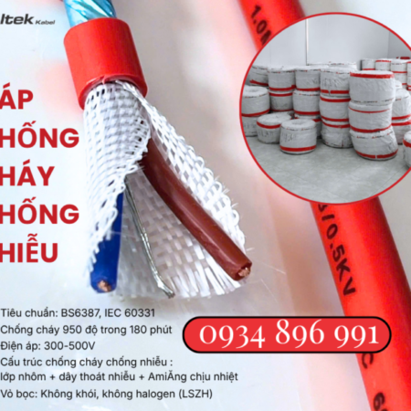 Cáp Chống Cháy Chống Nhiễu 2 X1.0 Đạt Chuẩn Bs6387, Iec 60331 Thanh Hóa, Nghệ An, Hà Tĩnh. Cáp Chống Cháy Chống Nhiễu 2 X1.0 Đạt Chuẩn Bs6387, Iec 60331 Thanh Hóa, Nghệ An, Hà Tĩnh.