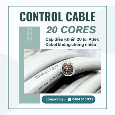 Cáp điều khiển chống nhiễu 20×0.5/20×0.75/20×1.0/20×1.5 Altek Kabel