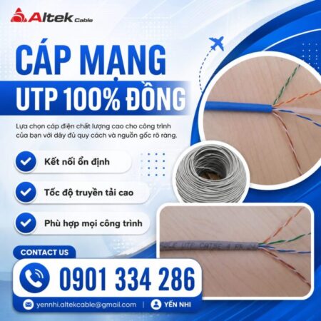 Cáp Mạng Cat5e & Cat6 UTP ALTEK KABEL | Đồng Nguyên Chất 100%, Truyền Dữ Liệu Tốc Độ Cao Cáp Mạng Cat5e & Cat6 UTP ALTEK KABEL | Đồng Nguyên Chất 100%, Truyền Dữ Liệu Tốc Độ Cao