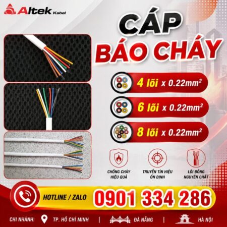 Cáp Báo Cháy 0.22mm² ALTEK KABEL– Cáp Tín Hiệu PCCC Cáp Báo Cháy 0.22mm² ALTEK KABEL– Cáp Tín Hiệu PCCC