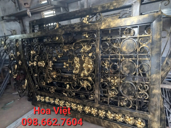 Nhận gia công, sản xuất cổng sắt mỹ thuật cho nhà phố, biệt thự