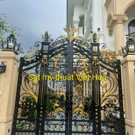 Nhận gia công, sản xuất cổng sắt mỹ thuật cho nhà phố, biệt thự Nhận gia công, sản xuất cổng sắt mỹ thuật cho nhà phố, biệt thự