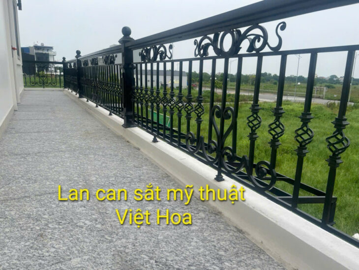 Lan can sắt mỹ thuật đẹp, sang trọng tại Hà Nội