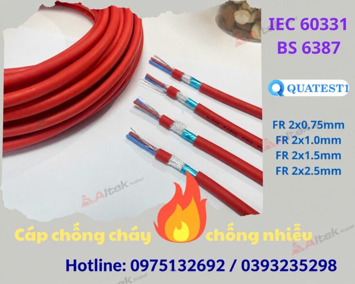 Cáp chống cháy chống nhiễu Altek Kabel – Duy trì mạch khi có sự cố cháy