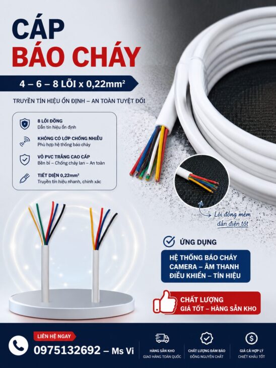 Cáp báo cháy Altek Kabel – Truyền tín hiệu nhanh, đảm bảo an toàn cho mọi công trình