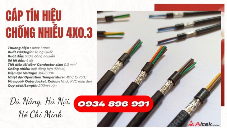 Cáp Tín Hiệu Chống Nhiễu 4 Lõi Đà Nẵng, Quảng Trị, Quảng Nam, Huế Cáp Tín Hiệu Chống Nhiễu 4 Lõi Đà Nẵng, Quảng Trị, Quảng Nam, Huế