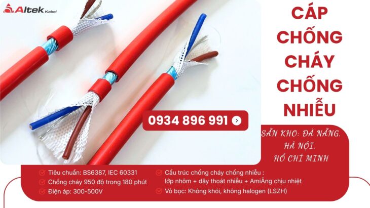 Cáp Chống Cháy Chống Nhiễu 2 Lõi Altek Kabel – Phân Phối TP.HCM, Bình Dương, Đồng Nai