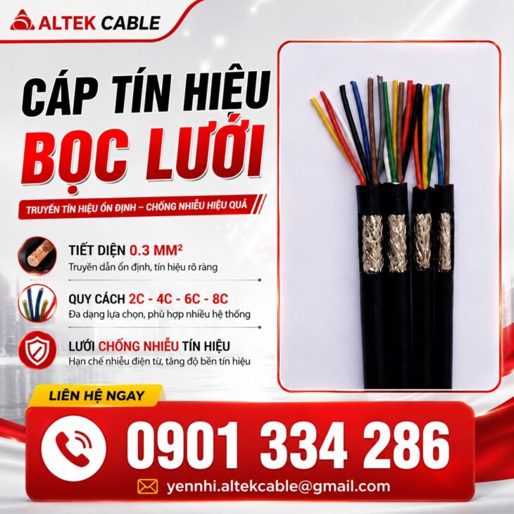 Cáp Tín Hiệu Chống Nhiễu 0.3mm² ALTEK KABEL – Đồng 100%