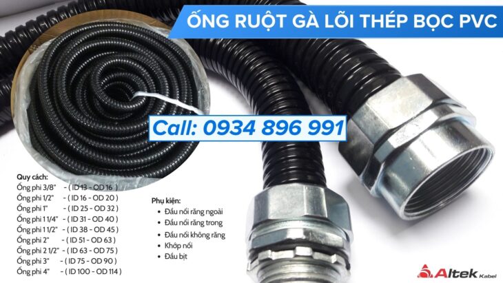 Ống Kẽm Bọc Thép Và Đầu Nối Phi 20 Thanh Hóa, Hà Tĩnh, Nghệ An