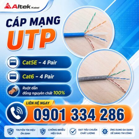 Báo Giá Cáp Mạng Cat5e & Cat6 UTP Altek Kabel Báo Giá Cáp Mạng Cat5e & Cat6 UTP Altek Kabel