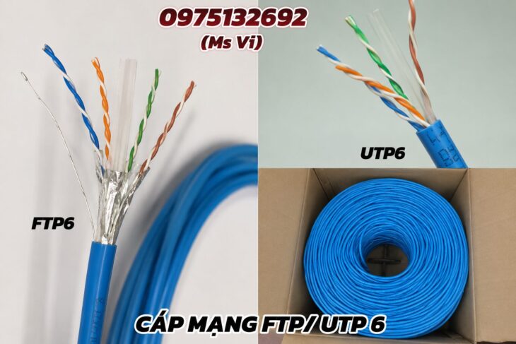 Cáp mạng UTP/FTP Cat5e – Cat6 – Kết nối tốc độ cao, truyền dữ liệu ổn định