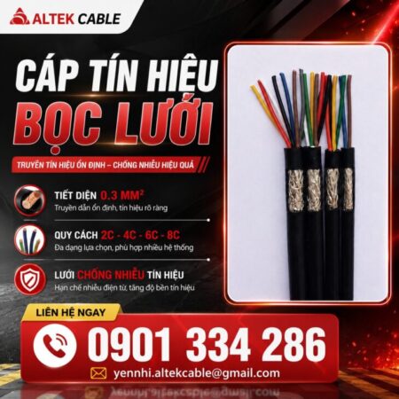 Cáp Tín Hiệu Chống Nhiễu 0.3mm² ALTEK KABEL | Đồng Nguyên Chất 100% Cáp Tín Hiệu Chống Nhiễu 0.3mm² ALTEK KABEL | Đồng Nguyên Chất 100%