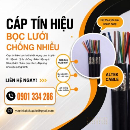Báo Giá Cáp Tín Hiệu Chống Nhiễu 0.22mm² ALTEK KABEL | Đồng Nguyên Chất 100% Báo Giá Cáp Tín Hiệu Chống Nhiễu 0.22mm² ALTEK KABEL | Đồng Nguyên Chất 100%